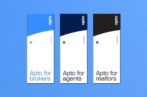 平面設計 apto 房地產(chǎn)經(jīng)紀人品牌形象設計
